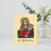 聖セシリアと賛美歌板(ニュルンベルク) ポストカード (スタンド正面)