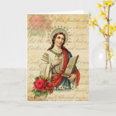 聖セシリア修道院のミュージシャン カード (黄色い花)