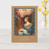 聖セシリア・パトロンス・オブ・ミュージシャン カード (黄色い花)