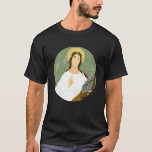 聖セシリア 音楽家の守護聖人 カトリック音楽 Tシャツ