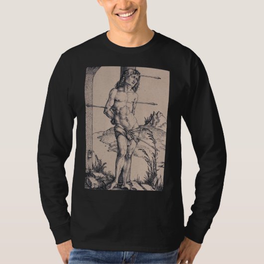 聖セバスチャンが列にバインド Tシャツ (正面)