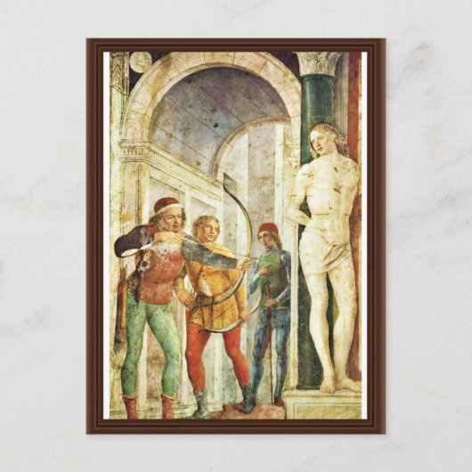 聖セバスチャンの殉教者、Foppa Vincenzo ポストカード (正面)
