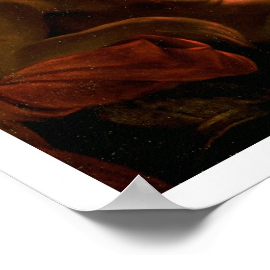 聖セバスチャンは聖なる女性によって世話された(缶の油) ポスター (角)