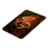 聖セバスチャンは聖なる女性によって世話された(缶の油) マグネット (左側)