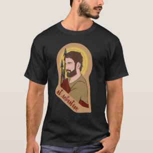 聖セバスチャン弓射手カトリック守護聖人 Tシャツ
