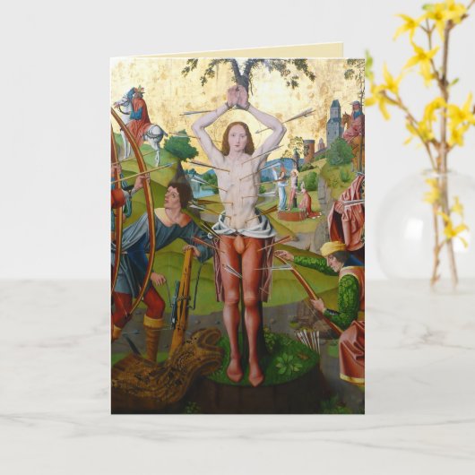 『聖セバスティアヌスの最初の殉教』(せいセバスティアヌスのさいしょのじゅんぐ、伊: ) カード (黄色い花)