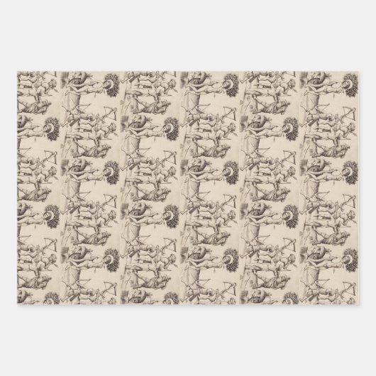 聖セバスティアン大尉 ラッピングペーパーシート (正面)