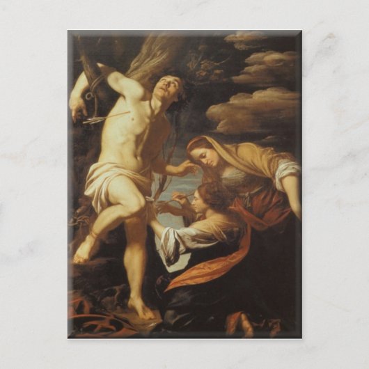 聖セバティアン聖なる女性 – ユージーン・デルによって世話された ポストカード (正面)