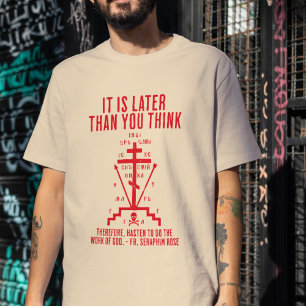 「聖セラフィム・ローズの名言Tシャツ 正教会 オルソドックス キリスト教」 Tシャツ