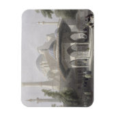 聖ソフィアの宮廷と噴水，イスタンブール，彫刻 マグネット (縦)