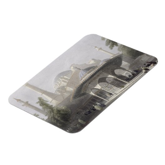 聖ソフィアの宮廷と噴水，イスタンブール，彫刻 マグネット (左側)