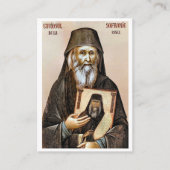 聖ソフロニー・オブ・エセックス祈祷カード プレイスカード (正面)