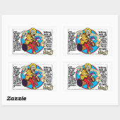 聖ダニエル・ステッカー 長方形シール (シート)