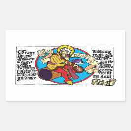 聖ダニエル・ステッカー 長方形シール