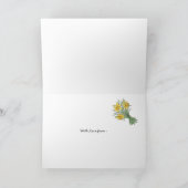 聖ダビデの日のグリーティングカード:私たち全員から カード (内部)