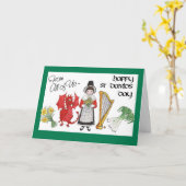 聖ダビデの日のグリーティングカード:私たち全員から カード (黄色い花)