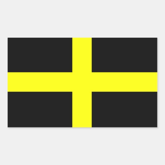 聖ダビデ国旗 長方形シール (正面)