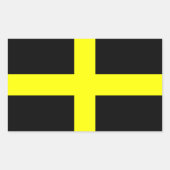 聖ダビデ国旗 長方形シール (正面)