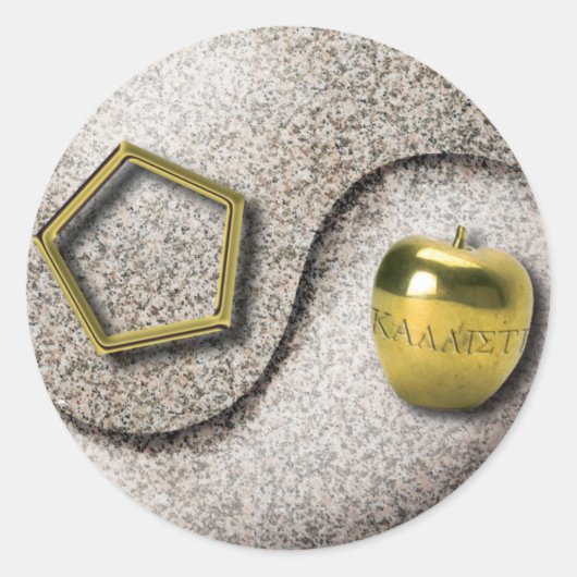 聖チャオ ラウンドシール (正面)