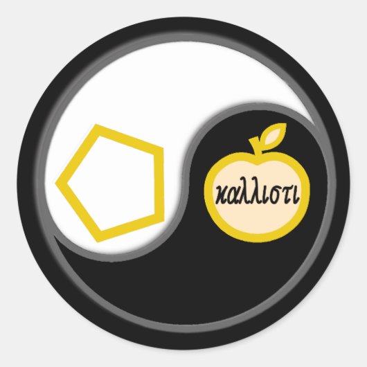 聖チャオ ラウンドシール (正面)