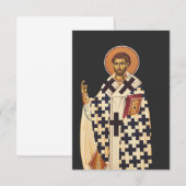 聖ティモテ エフェソの最初のキリスト教司教 サンキューカード (正面/裏面)