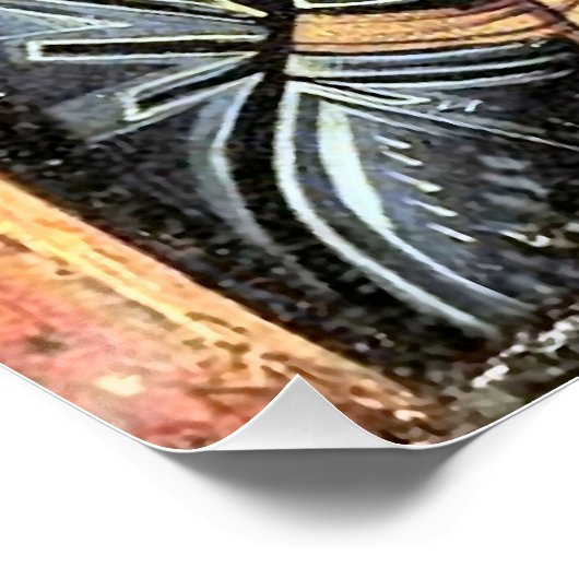 聖テオドア・ティロン、殉教者、正教会のアイコン ポスター (コーナー)