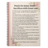 聖テラス花びらのイエス・カトリックの犠牲 ノートブック (正面)