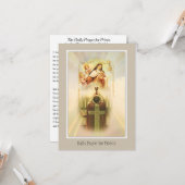 聖テリーズの司祭のための毎日の祈りの言葉 カード (正面/裏面インサイチュ)