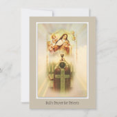 聖テリーズの司祭のための毎日の祈りの言葉 カード (正面)