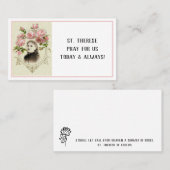 聖テリーズ宗教祈りの言葉聖札 名刺 (正面/裏面)