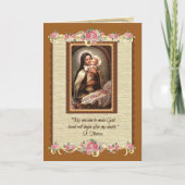 聖テルセ宗教カトリックのカルメライト カード (正面)