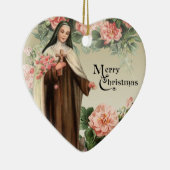 聖テルセ宗教カトリックのクリスマスバラ セラミックオーナメント (右)