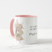 聖テルセ宗教的カルメライトピンクフローラ マグカップ (正面左)