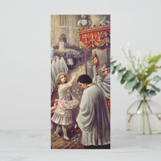 聖テレサは聖餐式に花を投げ賛美る (スタンド正面)