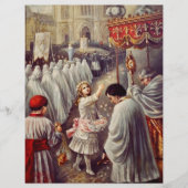 聖テレサは聖餐式に花を投げ賛美る チラシ (正面)