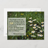 聖テレーズの名言 ポストカード (正面/裏面)