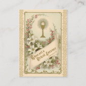 聖テレーズ聖カード司祭のための祈りの言葉 名刺 (正面)