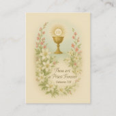 聖テレーズ聖カード司祭のための祈りの言葉 名刺 (正面)