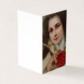 聖テレーズ葬式祈りの言葉メモリアル聖カード 名刺 (外部)