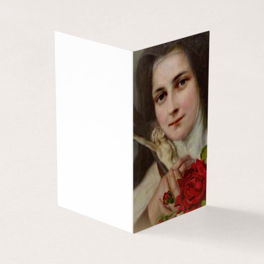 聖テレーズ葬式祈りの言葉メモリアル聖カード 名刺 (外部)