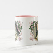 聖テース小さな花の宗教的カルメライト ツートーンマグカップ (中央)