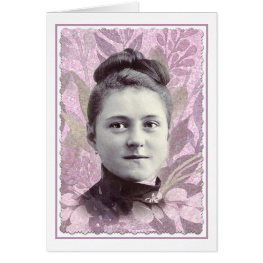 聖テース小さな花の宗教的ヴィンテージ (正面)