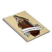 聖テース小さな花の宗教的ヴィンテージ ノートブック (右側)