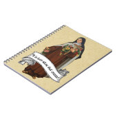 聖テース小さな花の宗教的ヴィンテージ ノートブック (左側)