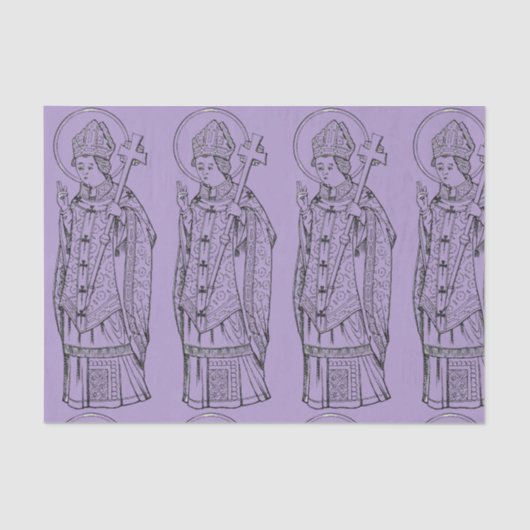 聖デイニオル修道院長兼司教 薄葉紙 (正面)