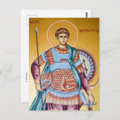 聖デミートリアス正教会のキリスト教正教会のアイコン ポストカード (正面/裏面)