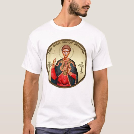 聖デメトリオスのアイコン3 Tシャツ (正面)