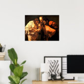 聖トマスの不信はカラヴァッジョによる ポスター (ホームオフィス)