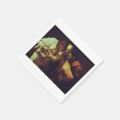 聖トマスの不信はカラヴァッジョ スタンダードカクテルナプキン (角)