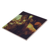 聖トマスの不信はカラヴァッジョ タイル (側面)